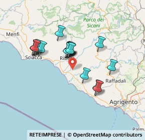 Mappa Contrada, 92016 Ribera AG, Italia (13.667)