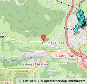 Mappa Frazione Tunes, 39049 Vipiteno BZ, Italia (1.7355)