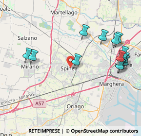 Mappa Via Volturno, 30038 Spinea VE, Italia (4.65154)