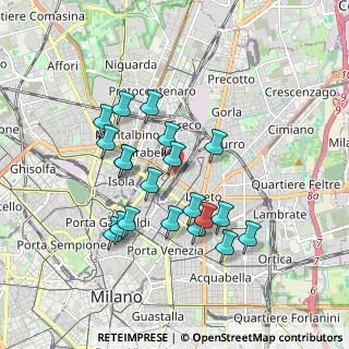 Mappa Via Giovanni Battista Sammartini, 20125 Milano MI, Italia (1.6285)