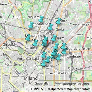 Mappa Via Giovanni Battista Sammartini, 20125 Milano MI, Italia (1.3915)