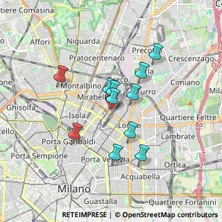 Mappa Via Giovanni Battista Sammartini, 20125 Milano MI, Italia (1.42727)