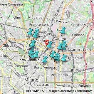 Mappa Via Giovanni Battista Sammartini, 20125 Milano MI, Italia (1.555)