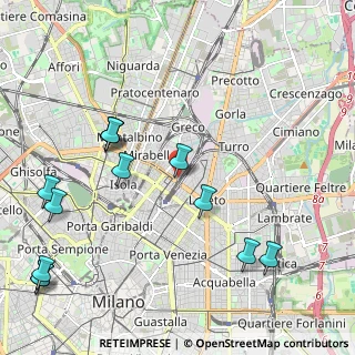 Mappa Via Giovanni Battista Sammartini, 20125 Milano MI, Italia (2.62385)