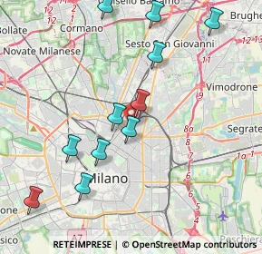 Mappa Via Giovanni Battista Sammartini, 20125 Milano MI, Italia (4.24091)