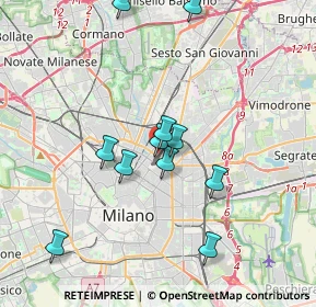 Mappa Via Giovanni Battista Sammartini, 20125 Milano MI, Italia (3.44818)