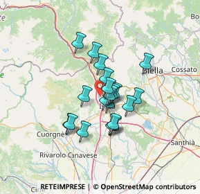 Mappa Regione Ghiare, 10016 Montalto Dora TO, Italia (9.2555)