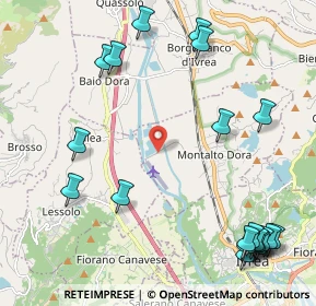 Mappa Regione Ghiare, 10016 Montalto Dora TO, Italia (2.904)