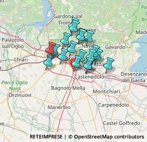 Mappa Via A.Moro, 25010 San Zeno Naviglio BS, Italia (9.32)