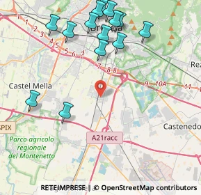 Mappa Via A.Moro, 25010 San Zeno Naviglio BS, Italia (4.87214)