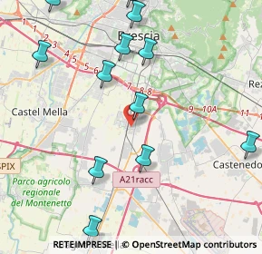 Mappa Via A.Moro, 25010 San Zeno Naviglio BS, Italia (4.96667)