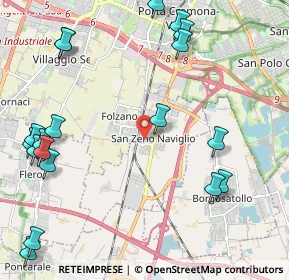 Mappa Via A.Moro, 25010 San Zeno Naviglio BS, Italia (2.84632)