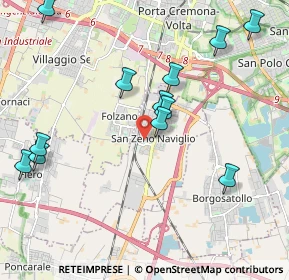 Mappa Via A.Moro, 25010 San Zeno Naviglio BS, Italia (2.25417)