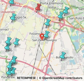 Mappa Via A.Moro, 25010 San Zeno Naviglio BS, Italia (3.09)