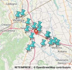 Mappa Via Settimo, 36040 Grumolo delle Abbadesse VI, Italia (6.03375)