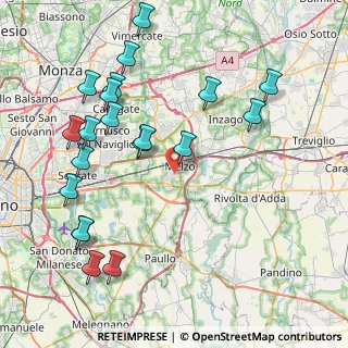 Mappa Via Palmiro Togliatti, 20060 Melzo MI, Italia (9.436)