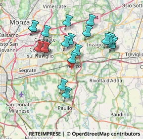Mappa Via Palmiro Togliatti, 20060 Melzo MI, Italia (7.24)