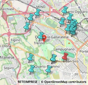 Mappa Via Matilde Viscontini, 20151 Milano MI, Italia (2.3285)