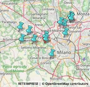 Mappa Via Matilde Viscontini, 20151 Milano MI, Italia (7.07769)