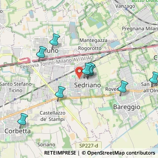 Mappa Via Meda, 20018 Sedriano MI, Italia (2.74417)