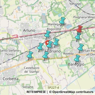 Mappa Via Meda, 20018 Sedriano MI, Italia (1.77545)