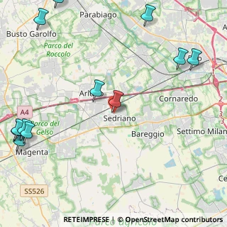 Mappa Via Meda, 20018 Sedriano MI, Italia (6.63769)