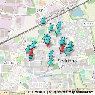Mappa Via Meda, 20018 Sedriano MI, Italia (0.3535)