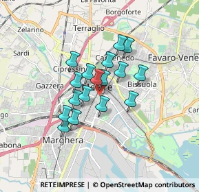 Mappa Via Cà Venier, 30172 Mestre VE, Italia (1.2)