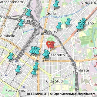Mappa Via Padova, 20131 Milano MI, Italia (1.246)