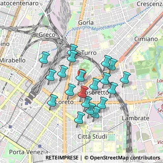 Mappa Via Francesco Predabissi, 20131 Milano MI, Italia (0.781)