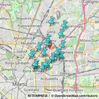 Mappa Via Padova, 20131 Milano MI, Italia (1.461)
