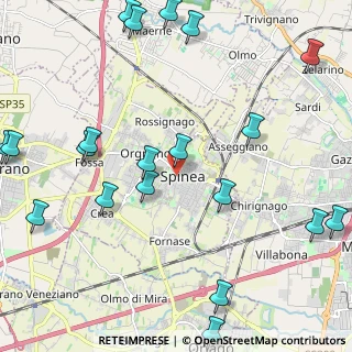 Mappa Via C. Cavour, 30038 Spinea VE, Italia (2.8825)