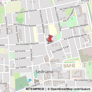 Mappa Via Antonio Gramsci, 1, 20018 Sedriano, Milano (Lombardia)