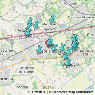 Mappa Via E. de Amicis, 20018 Sedriano MI, Italia (1.8275)