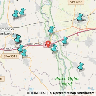 Mappa Via Fontanella, 24054 Calcio BG, Italia (5.47429)