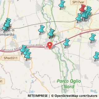 Mappa Via Fontanella, 24054 Calcio BG, Italia (6.3175)