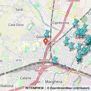 Mappa Via Gino Breda, 30174 Venezia VE, Italia (1.592)