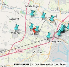 Mappa Via XX Settembre, 30035 Spinea VE, Italia (5.34944)