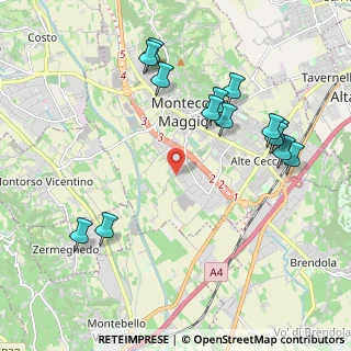 Mappa Via Giovanni Alfonso Borelli, 36075 Montecchio Maggiore VI, Italia (2.24786)