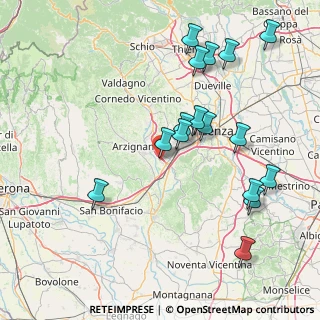 Mappa Via Giovanni Alfonso Borelli, 36075 Montecchio Maggiore VI, Italia (17.26063)