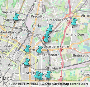 Mappa Via Giuseppe Romita, 20132 Milano MI, Italia (2.08)