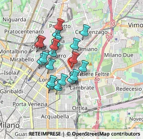 Mappa Via Giuseppe Romita, 20132 Milano MI, Italia (1.3955)