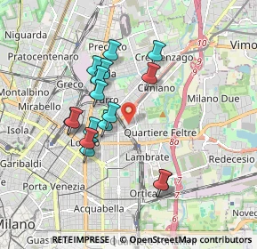 Mappa Via Giuseppe Romita, 20132 Milano MI, Italia (1.57438)