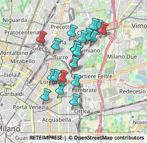 Mappa Via Giuseppe Romita, 20132 Milano MI, Italia (1.467)