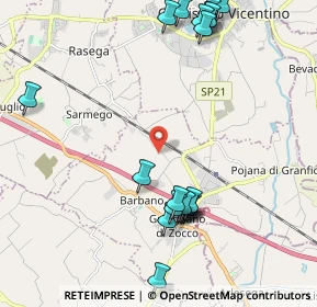 Mappa Via Antonio Pigafetta, 36040 Grisignano di Zocco VI, Italia (2.4525)