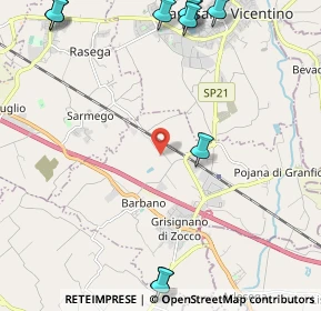 Mappa Via Antonio Pigafetta, 36040 Grisignano di Zocco VI, Italia (3.46538)
