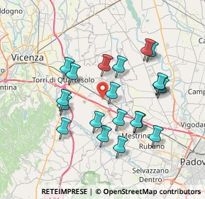 Mappa Via Antonio Pigafetta, 36040 Grisignano di Zocco VI, Italia (6.8345)