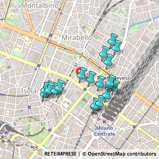 Mappa Via Privata Antonio Vivaldi, 20124 Milano MI, Italia (0.4315)