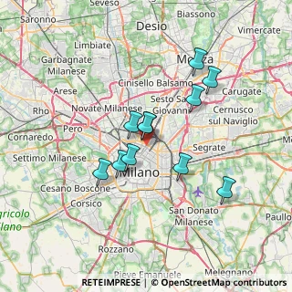 Mappa Via Privata Antonio Vivaldi, 20124 Milano MI, Italia (5.71182)