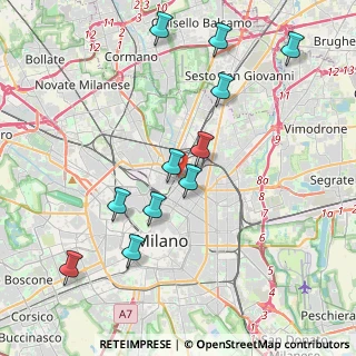 Mappa Via Privata Antonio Vivaldi, 20124 Milano MI, Italia (4.13818)
